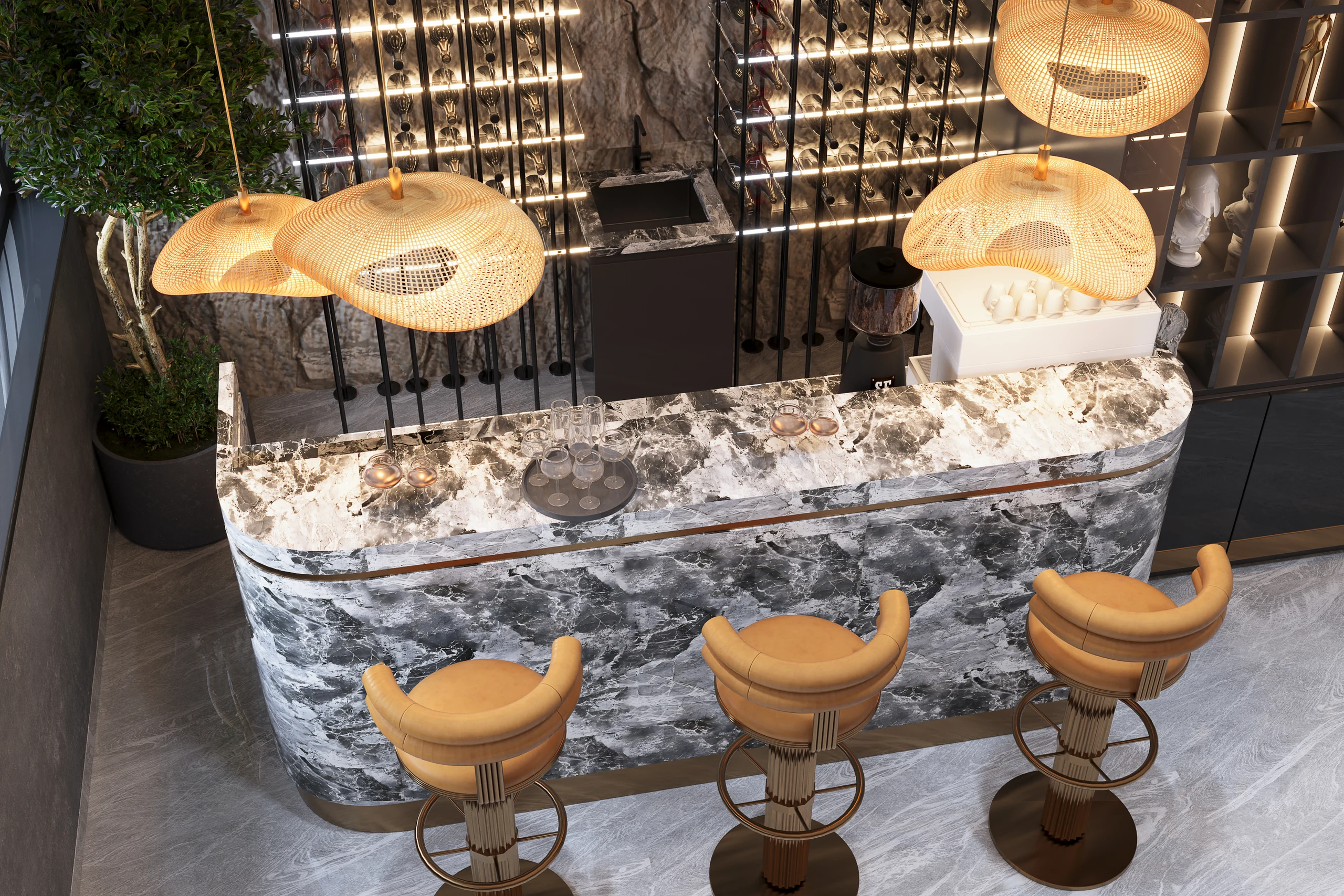 Old Mutual Staff Bar — Design visualisation