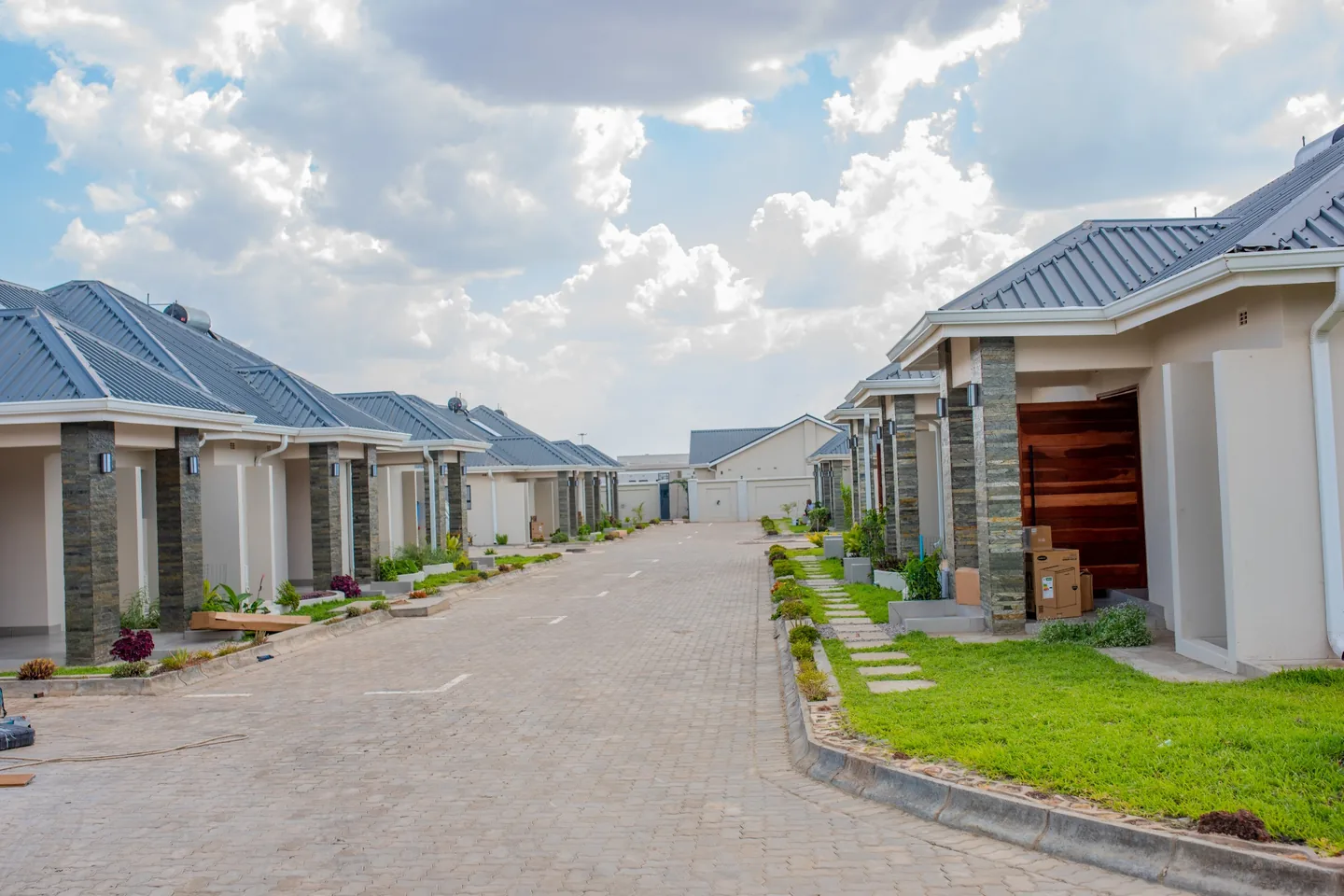 Esfog Lodge Kadoma accommodation buildings and landscaped access driveway